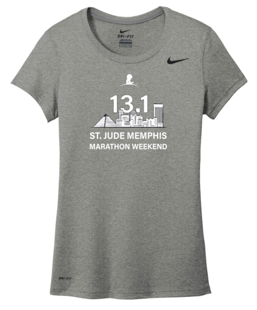 Nike Dri-Fit Ladies 13.1 St. Jude Memphis Marathon Performance Tee